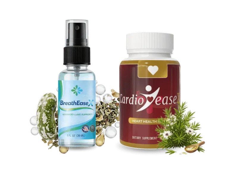 BreathEaseX + CardioEaseX wellness support supplement