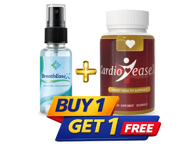 BreathEaseX + CardioEaseX wellness support supplement
